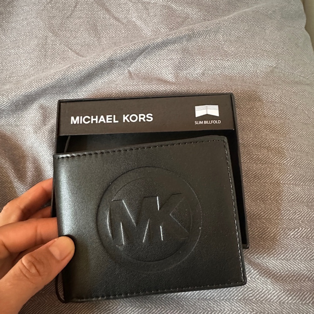 Michael Kors Black Slim Bifold Wallet